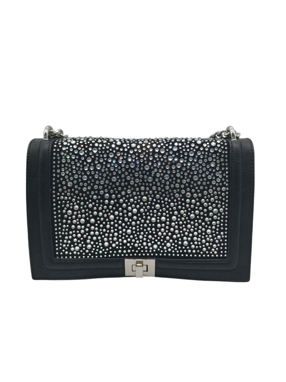 I.N.C. International Concepts Black Rhinestone Ajae Hotfix Shoulder Bag